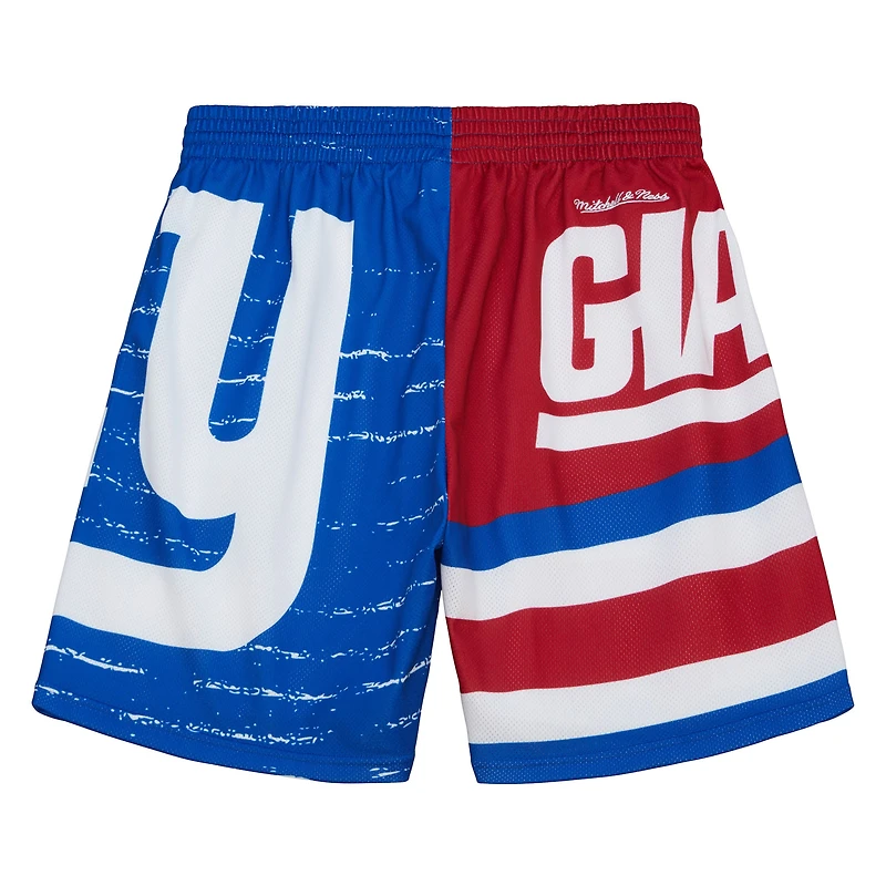 Men's Mitchell & Ness Royal New York Giants Jumbotron 3.0 Shorts