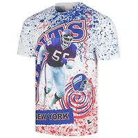 Men's Mitchell & Ness  White New York Giants Retired Player Name Number Burst T-Shirt