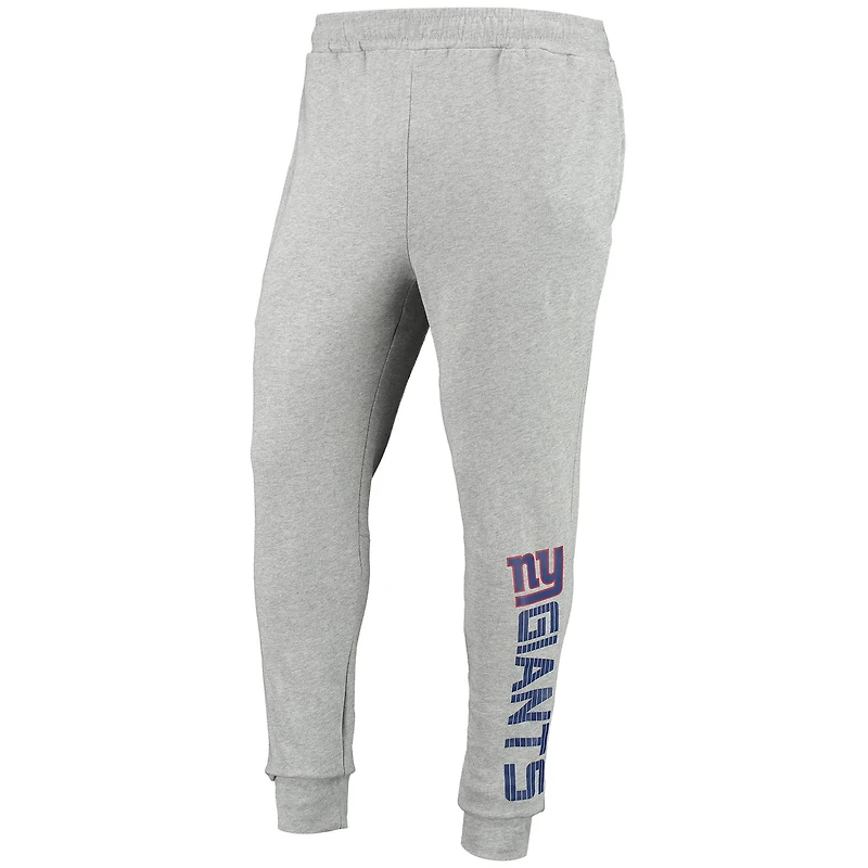 Men's MSX by Michael Strahan Heathered Gray New York Giants Jogger Pants