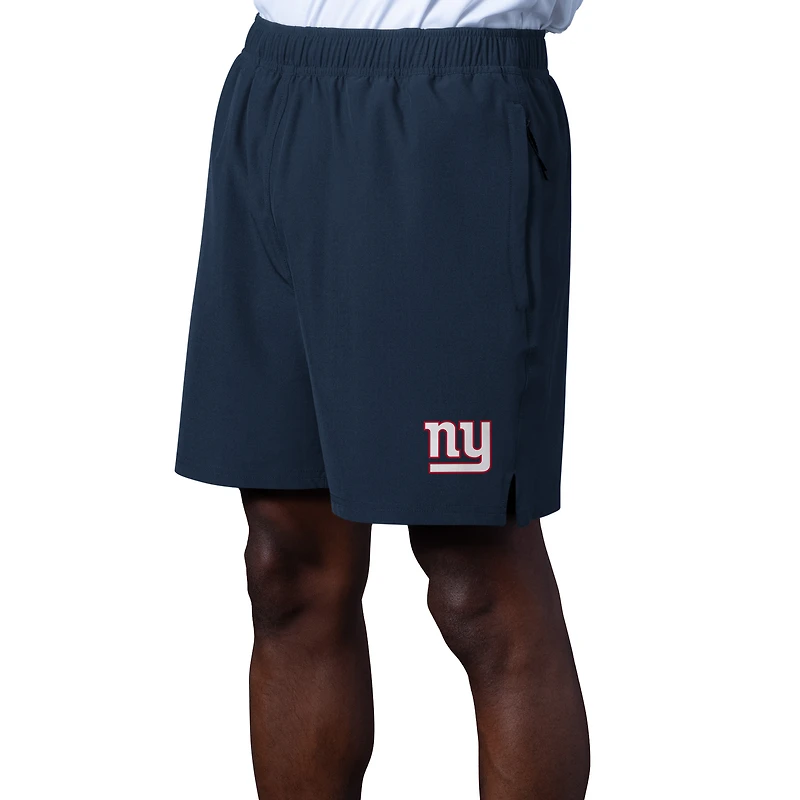 Short de performance MSX by Michael Strahan bleu marine pour homme, modèle d'essai des New York Giants