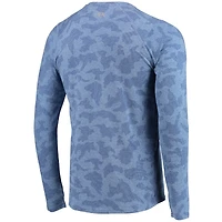 MSX by Michael Strahan Royal New York Giants Camo Performance T-shirt à manches longues pour homme