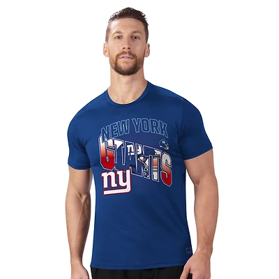 Men's MSX by Michael Strahan Royal New York Giants Performance T-Shirt