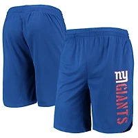Short d'entraînement MSX by Michael Strahan Royal New York Giants pour homme