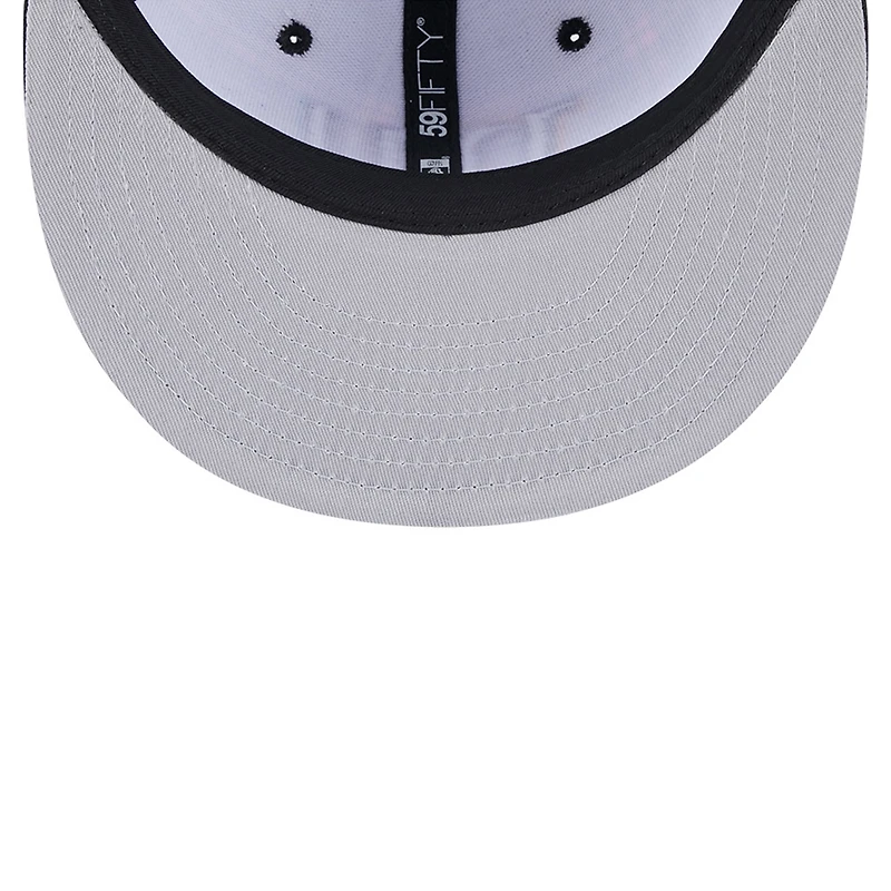 Men's New Era Black York Giants 2024 NFL Crucial Catch Plaid 59FIFTY Fitted Hat