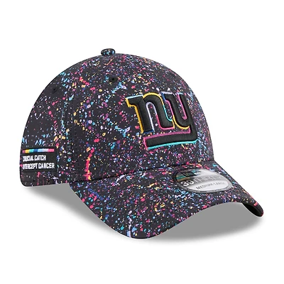 Casquette New Era noire York Giants 2025 NFL Crucial Catch 39THIRTY Flex pour homme