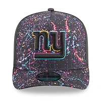 Men's New Era  Black New York Giants 2025 NFL Crucial Catch A-Frame 9FIFTY Snapback Hat