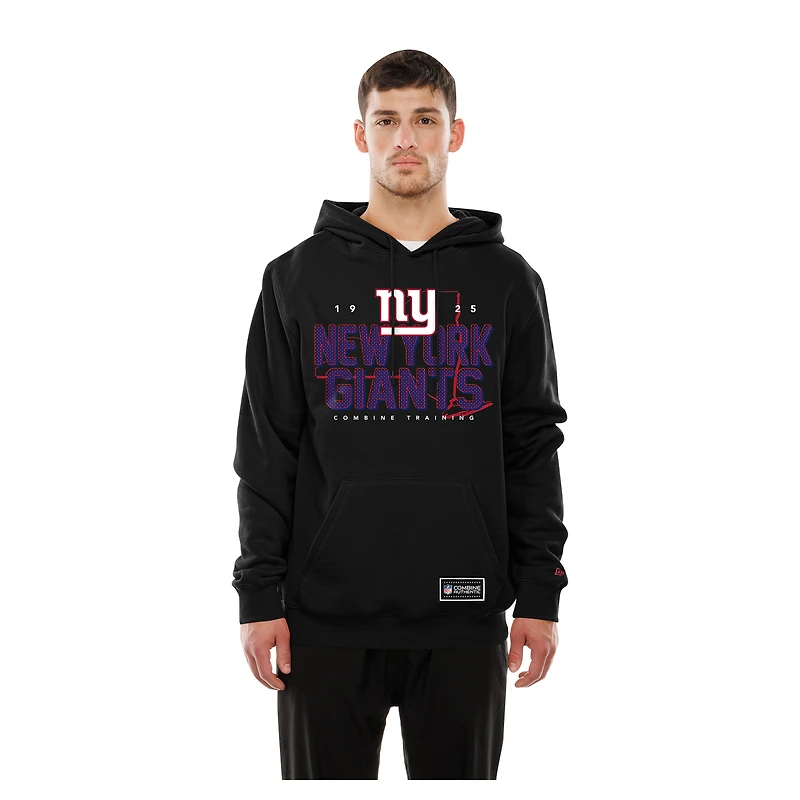 Men's New Era Black York Giants Combine Authentic Local State Hoodie