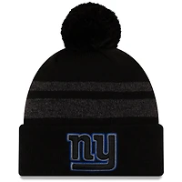 Men's New Era Black New York Giants Dispatch Cuffed Knit Hat With Pom
