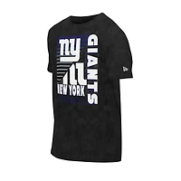 T-shirt oversize délavé aux enzymes New Era noir des York Giants pour homme