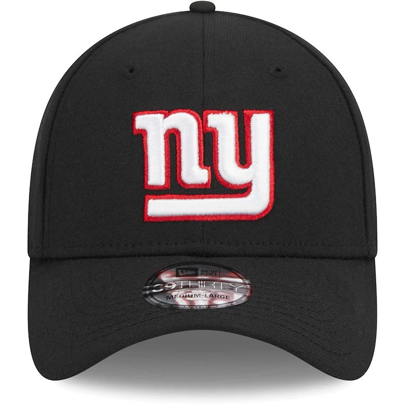 Casquette flexible principale 39THIRTY New Era noire des Giants de York pour hommes