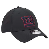 Casquette New Era noire York Giants Night 39THIRTY Flex pour homme