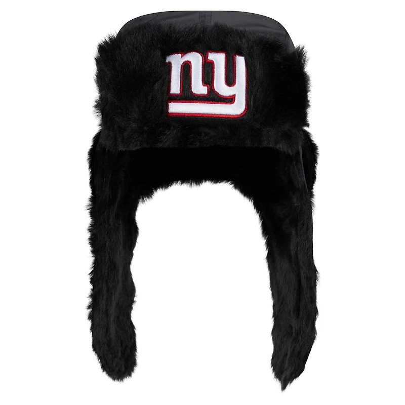 Casquette de trappeur noire New Era pour hommes des Giants York