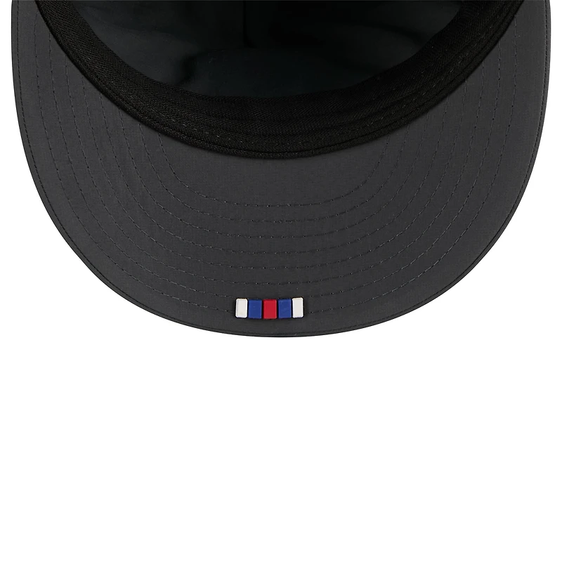 Casquette ajustée New Era 59FIFTY anthracite York Giants 2025 Sideline Retro Crown pour homme