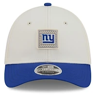 Casquette New Era Flex crème/bleu roi York Giants, camp d'entraînement NFL 2026, modèle 39THIRTY.
