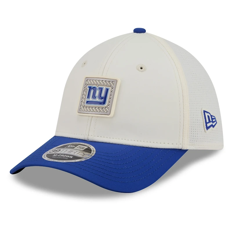 Men's New Era Cream/Royal York Giants 2026 NFL Training Camp 39THIRTY Flex Hat