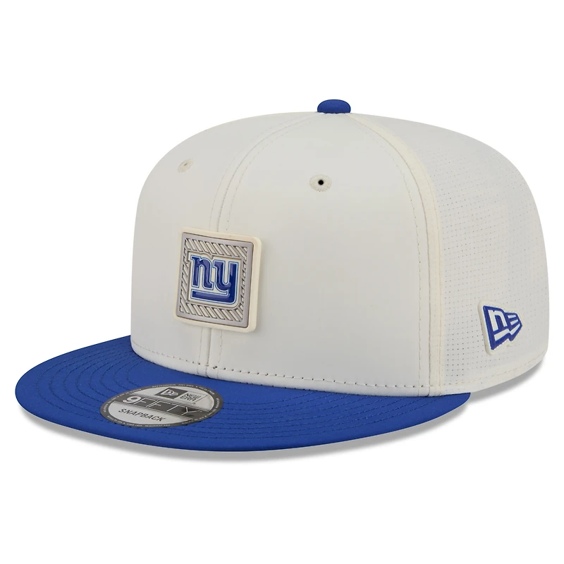 Men's New Era Cream/Royal New York Giants 2026 NFL Training Camp 9FIFTY Snapback Hat