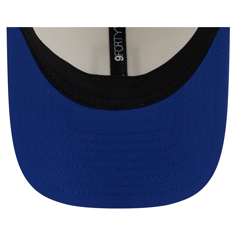 Men's New Era Cream/Royal New York Giants 2026 NFL Training Camp 9FORTY Adjustable Hat