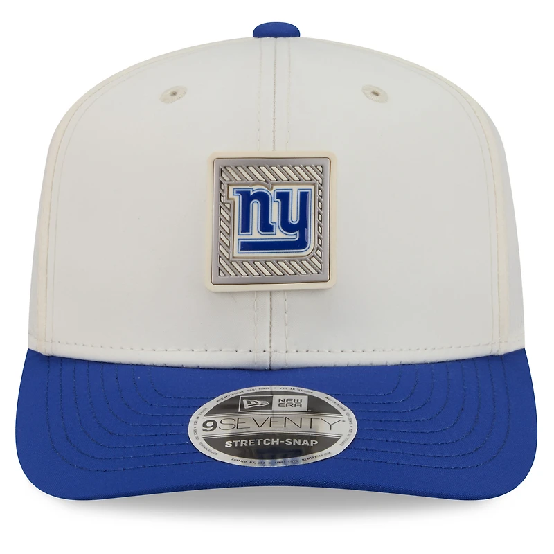 Men's New Era  Cream/Royal New York Giants 2026 NFL Training Camp 9SEVENTY Adjustable Hat