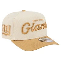 Casquette snapback New Era crème New York Giants 9FIFTY à chevrons pour homme