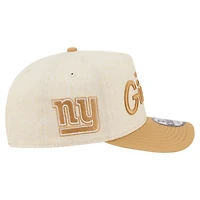 Men's New Era  Cream New York Giants Herringbone 9FIFTY A-Frame Snapback Hat