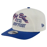 Men's New Era Cream New York Giants Script 19TWENTY Adjustable Hat