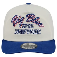 Men's New Era Cream New York Giants Script 19TWENTY Adjustable Hat
