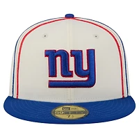 Men's New Era Cream York Giants Soutache 59FIFTY Fitted Hat