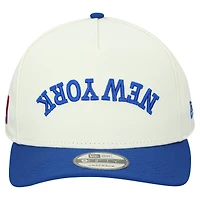 Men's New Era  Cream New York Giants Upside Down 9FIFTY A-Frame Snapback Hat