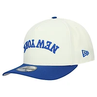 Men's New Era  Cream New York Giants Upside Down 9FIFTY A-Frame Snapback Hat