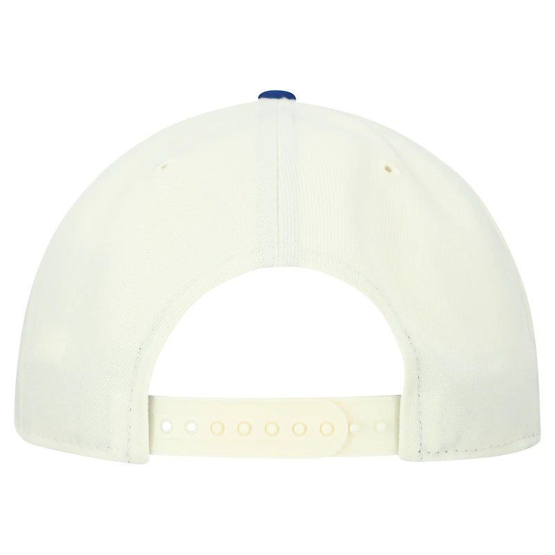 Men's New Era Cream New York Giants Upside Down 9FIFTY A-Frame Snapback Hat