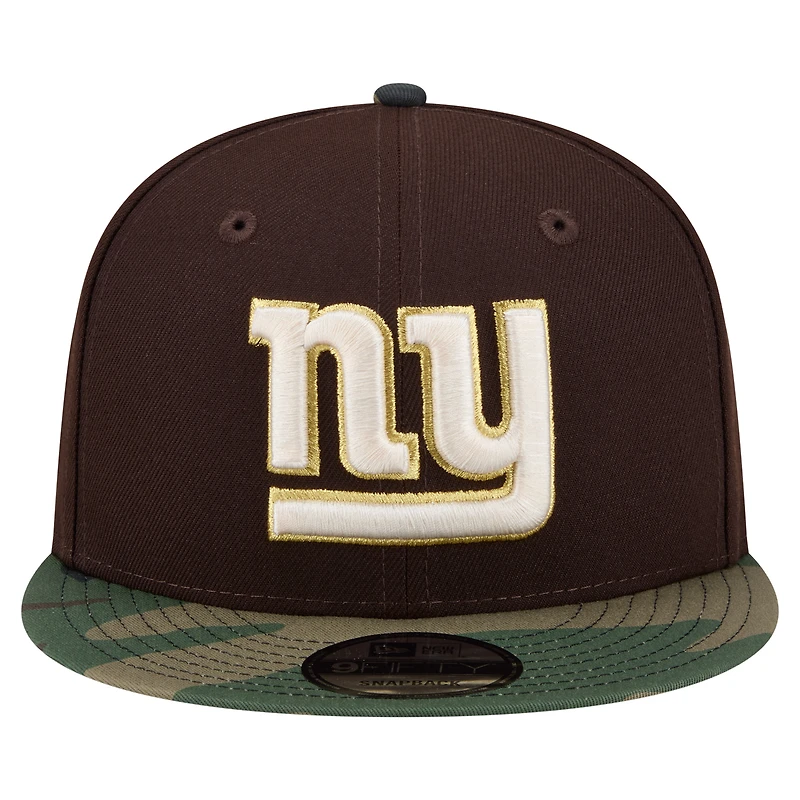 Casquette snapback New Era 9FIFTY marron foncé pour homme