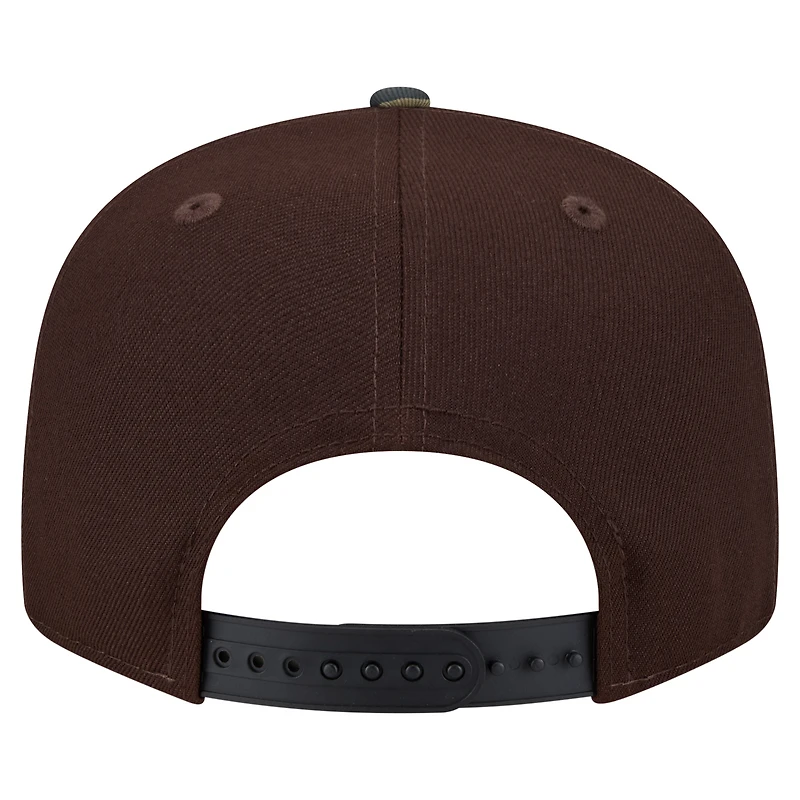 Casquette snapback New Era 9FIFTY marron foncé pour homme