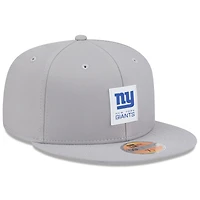 Casquette ajustée New Era 59FIFTY grise York Giants 2025 Sideline pour homme