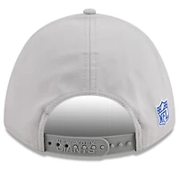 Casquette ajustable New Era grise New York Giants 2025 Sideline 9FORTY pour homme