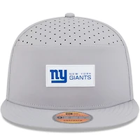 Casquette snapback 9FIFTY grise New Era pour homme, New York Giants 2025 Sideline Split Panel