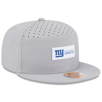 Casquette snapback 9FIFTY grise New Era pour homme, New York Giants 2025 Sideline Split Panel