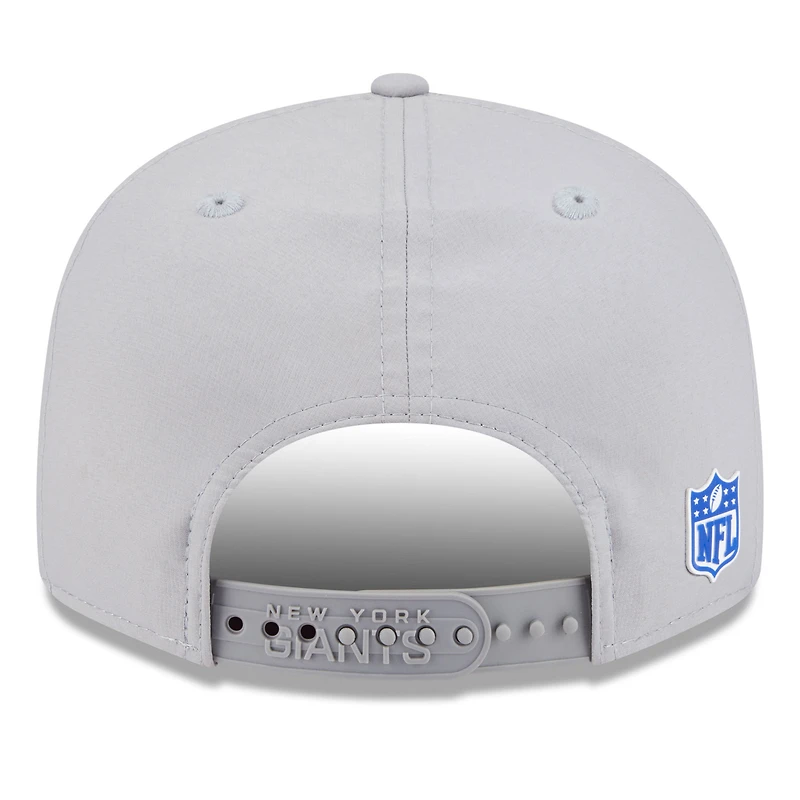 Casquette snapback 9FIFTY grise New Era pour homme, New York Giants 2025 Sideline Split Panel