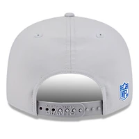 Casquette snapback 9FIFTY grise New Era pour homme, New York Giants 2025 Sideline Split Panel