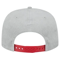 Casquette de golf ajustable en velours côtelé New Era pour homme, motif New York Giants, gris