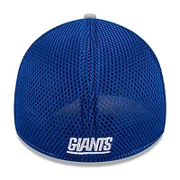 Men's New Era Gray York Giants  Pipe 39THIRTY Flex Hat