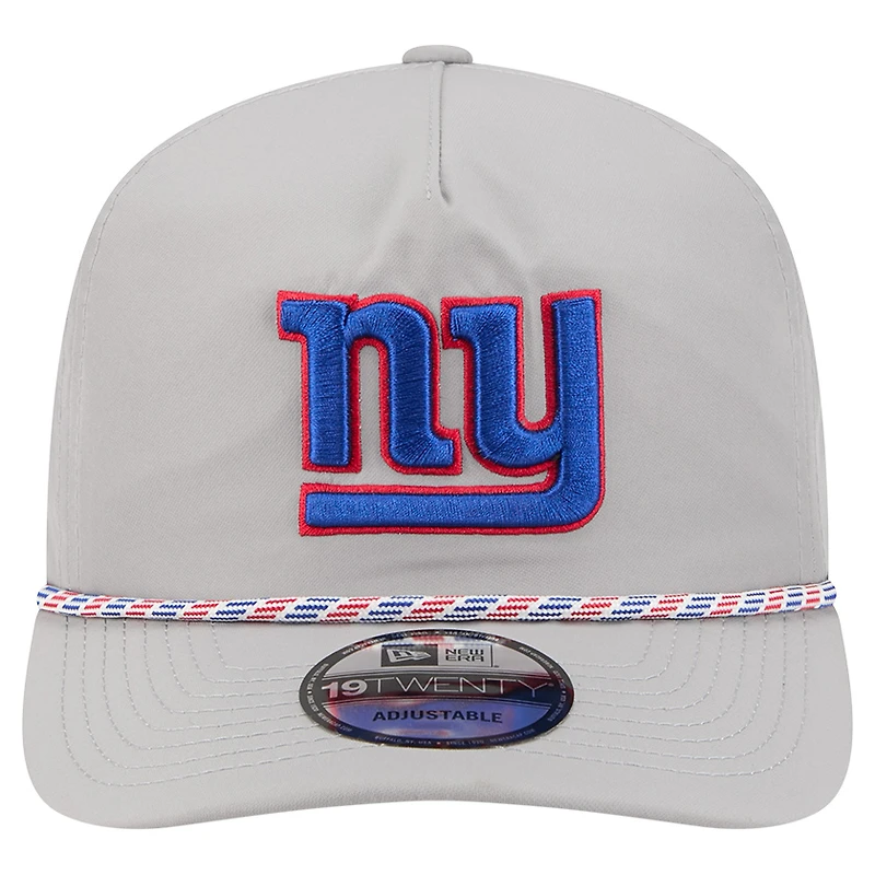 Men's New Era Gray New York Giants Rope 19TWENTY Hat