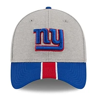 Casquette flexible 39THIRTY rayée gris chiné/royal New York Giants Era pour hommes