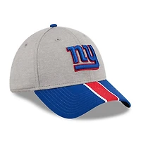 Casquette flexible 39THIRTY rayée gris chiné/royal New York Giants Era pour hommes