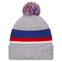 Men's New Era Heather Gray New York Giants Cuffed Knit Hat with Pom