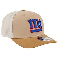 Men's New Era Light Beige New York Giants  Two-Tone Trucker 9SEVENTY Adjustable Hat