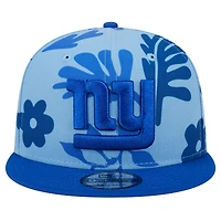 Men's New Era Light Blue New York Giants Leafy 9FIFTY Snapback Hat