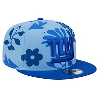 Men's New Era Light Blue New York Giants Leafy 9FIFTY Snapback Hat