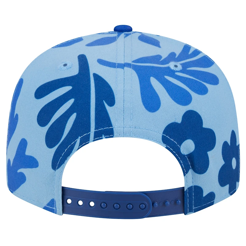 Men's New Era Light Blue New York Giants Leafy 9FIFTY Snapback Hat