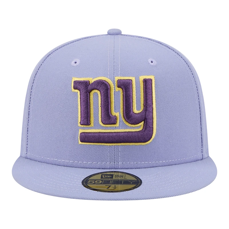 Men's New Era Light Purple York Giants Lavender Bloom 59FIFTY Fitted Hat