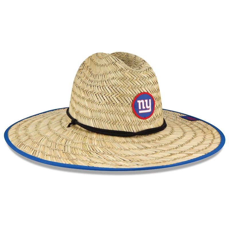 Casquette de sauveteur en paille officielle New York Giants NFL Entraînement Camp New Era pour homme